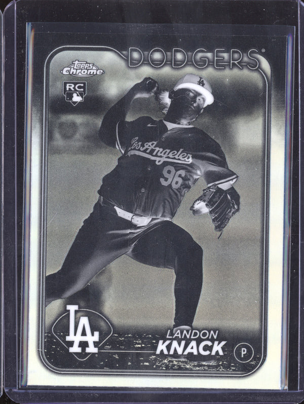 Landon Knack 2024 Topps Chrome Update USC176 Negative Refractor RC