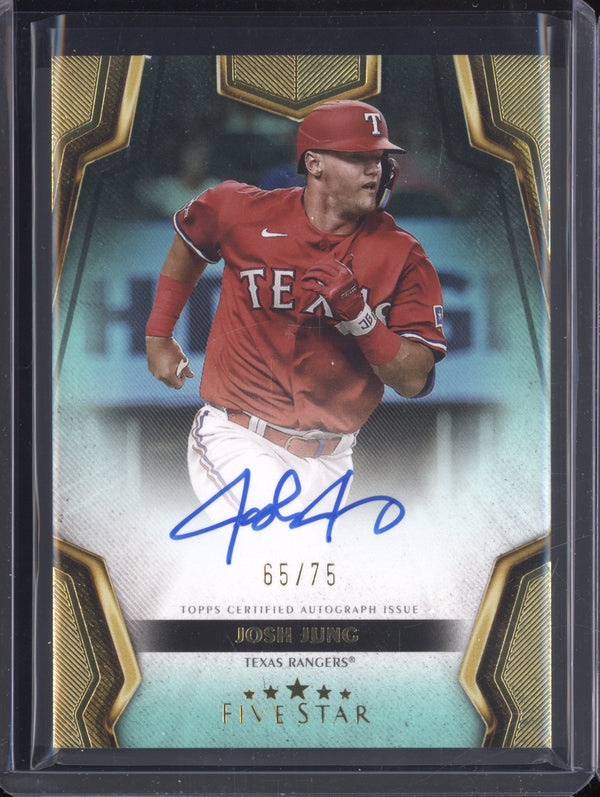 Jake Jung 2024 Topps Five Star FSA-JJ Five Star Base Auto Aqua 65/75