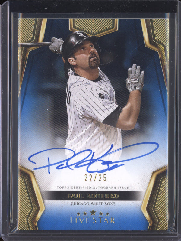 Paul Konerko 2024 Topps Five Star FSA-PK Five Star Base Auto Blue 22/25