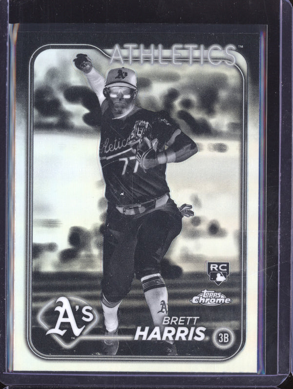 Brett Harris 2024 Topps Chrome Update USC183 Negative Refractor RC