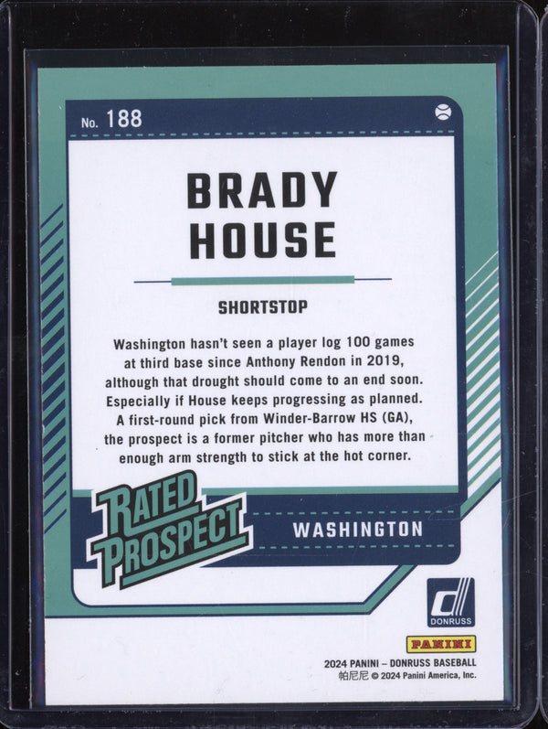 Brady House 2024 Panini Donruss 188 Laser RC