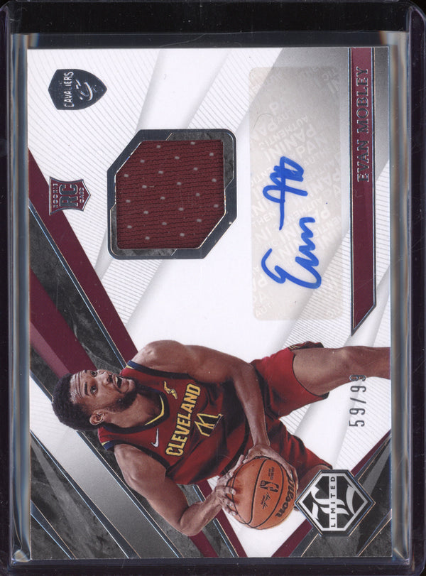 Evan Mobley 2021-22 Panini Chronicles LRJ-EVM Limited Rookie Jersey Auto RC 59/99