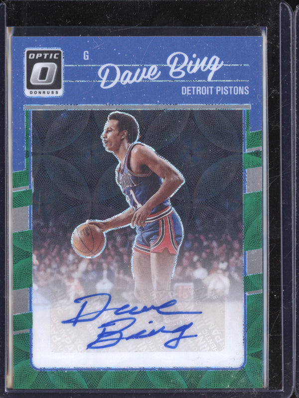 Dave Bing 2023-24 Panini Donruss Optic RSS-BNG Retro Series Signatures Holo Green International