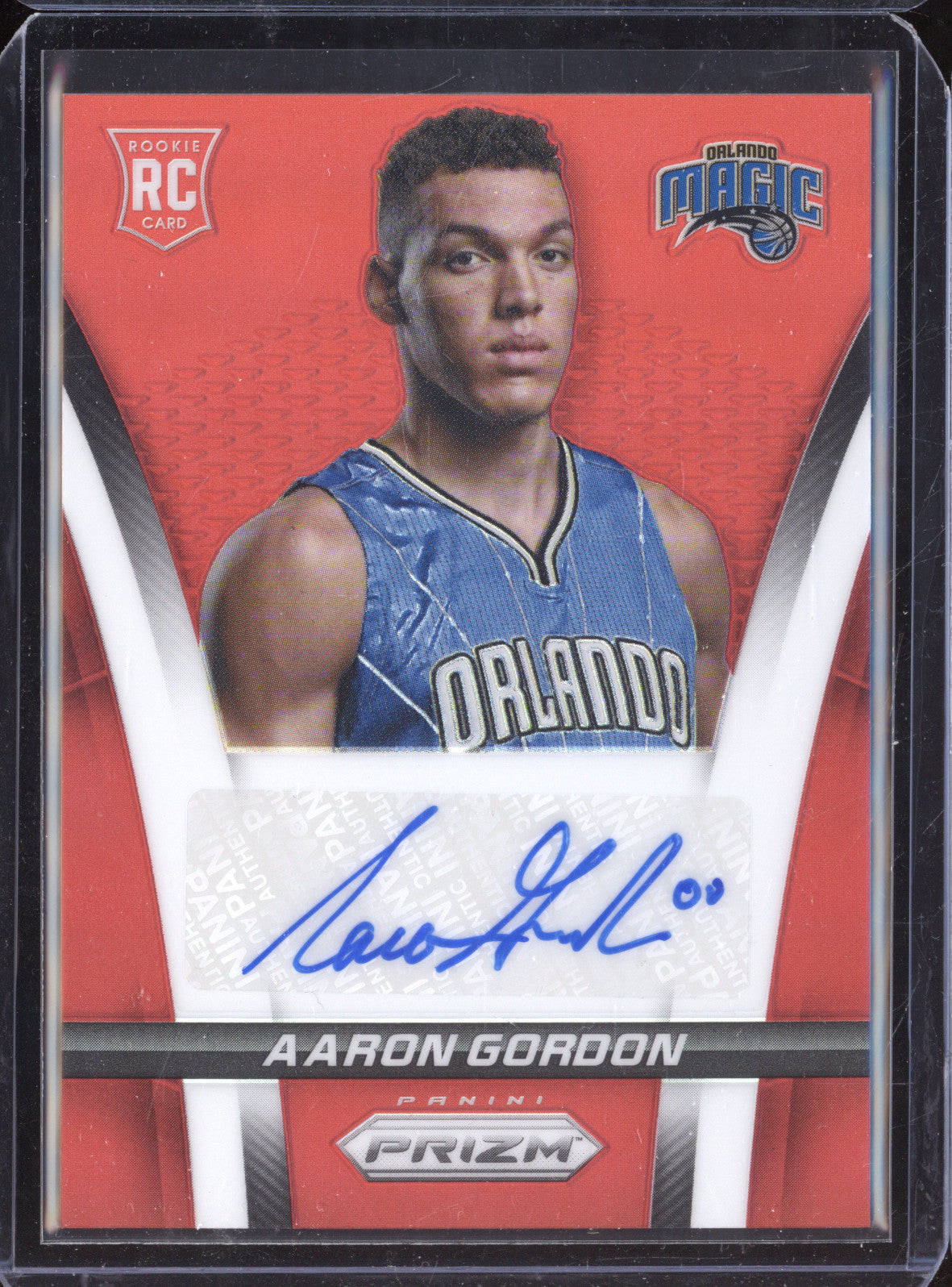 Aaron Gordon 2014-15 Panini Prizm 7 Rookie Auto Red RC 107/199
