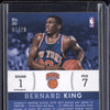 Bernard King 2013-14 Panini Select 30 Top Selections Jersey Auto Prizm Blue 7/20