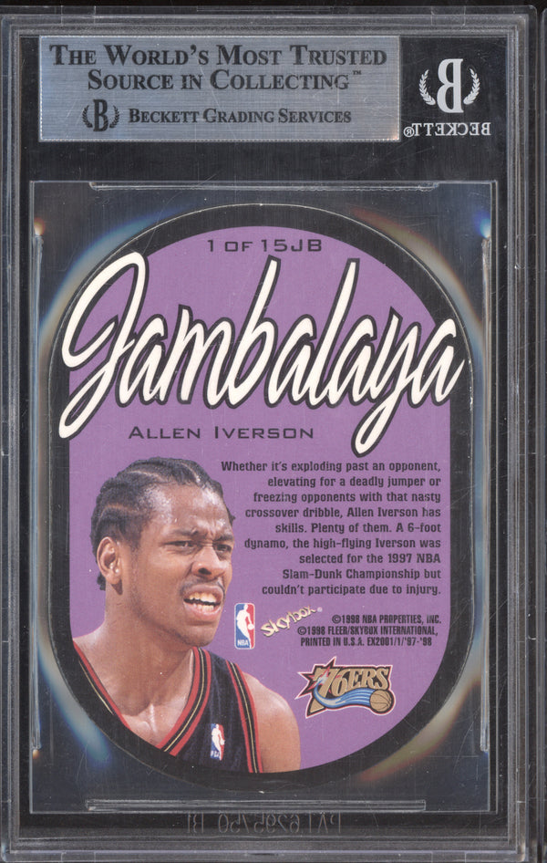 Allen Iverson 1997-98 Skybox EX2001 1 Jambalaya BGS 9