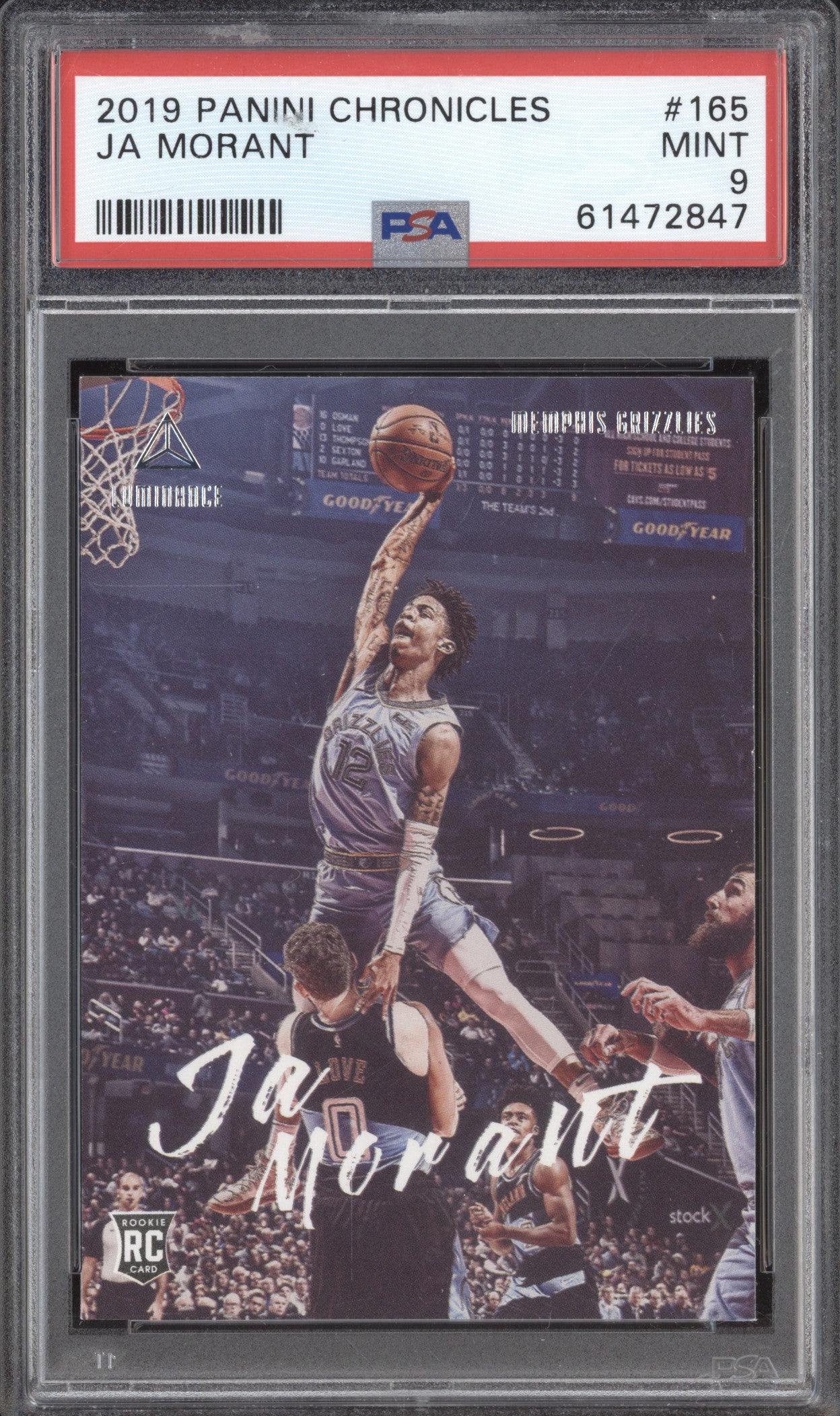 Ja Morant 2019-20 Panini Chronicles 165 Luminance RC PSA 9