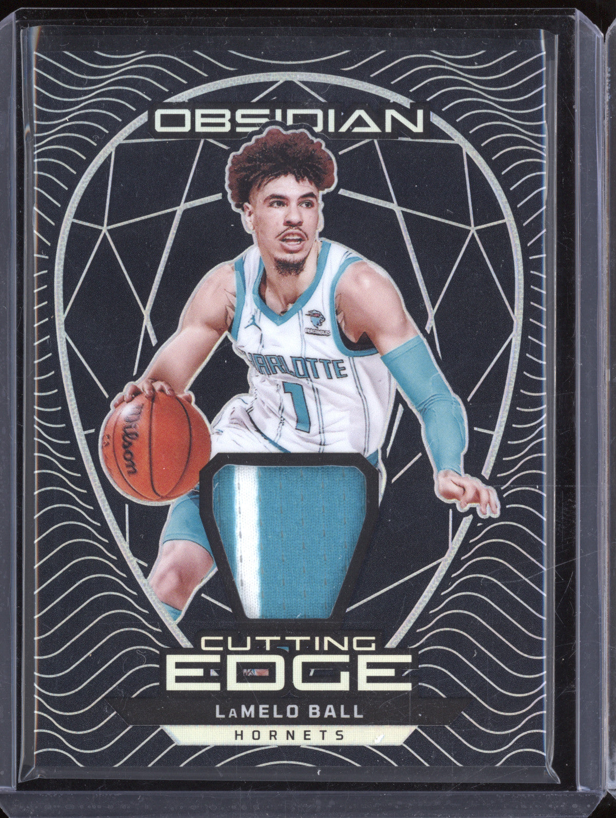 LaMelo Ball 2023-24 Panini Obsidian CE-BAL Cutting Edge Memorabilia 180/249