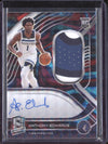 Anthony Edwards 2020-21 Panini Spectra Rookie Jersey Auto Interstellar RC /49