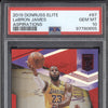 LeBron James 2019-20 Panini Donruss Elite 87 Aspirations 61/77 PSA 10