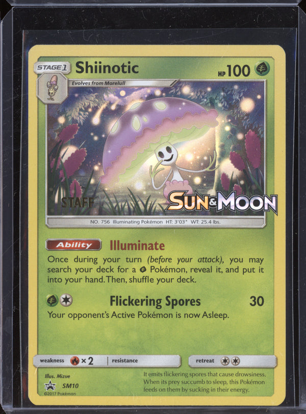 Shiinotic 2017 Pokemon Sun & Moon Promos SM10 Staff Prerelease