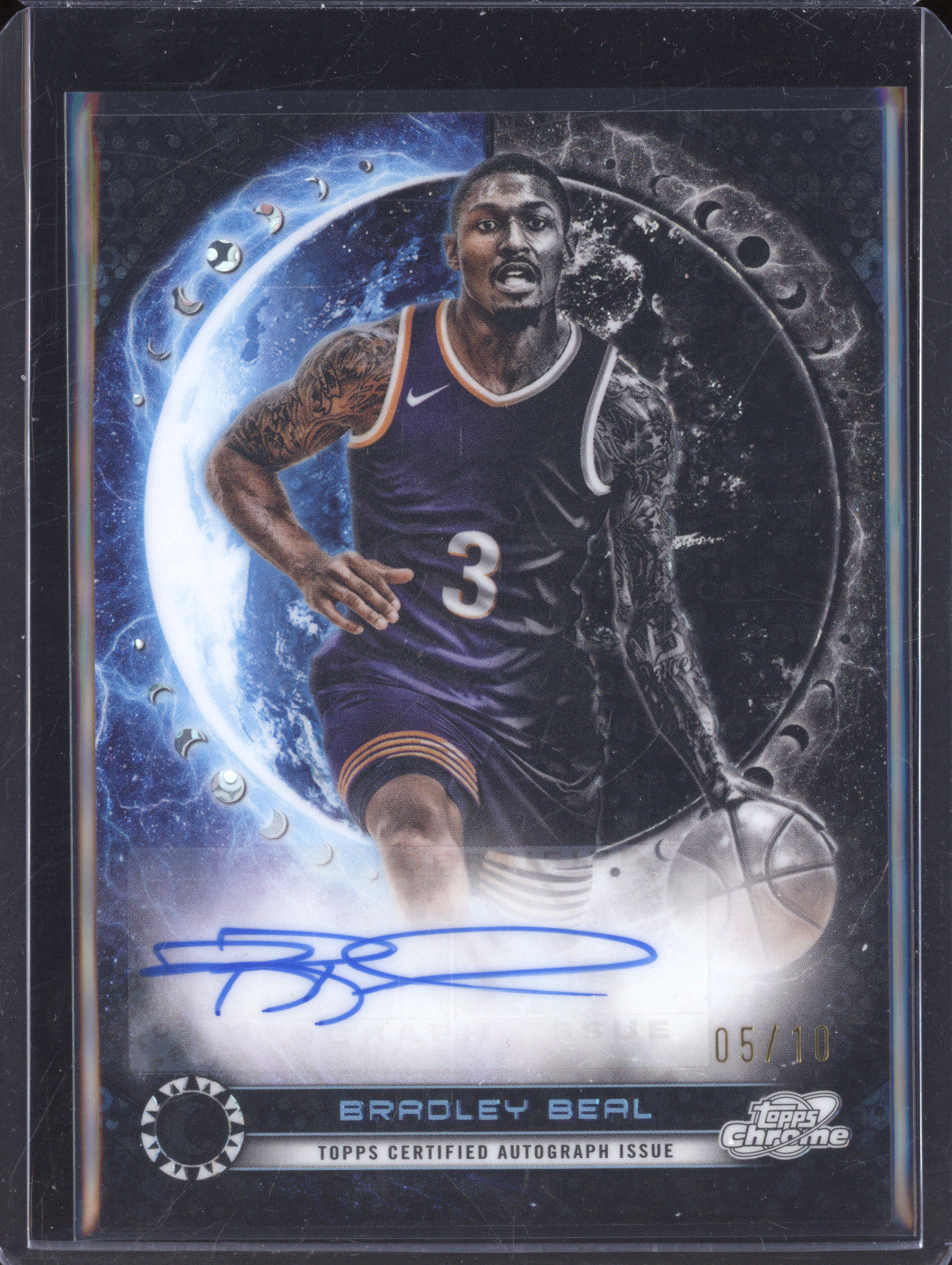 Bradley Beal 2023-24 Topps Cosmic Chrome ERA-BB Equinox Black Eclipse Auto 5/10