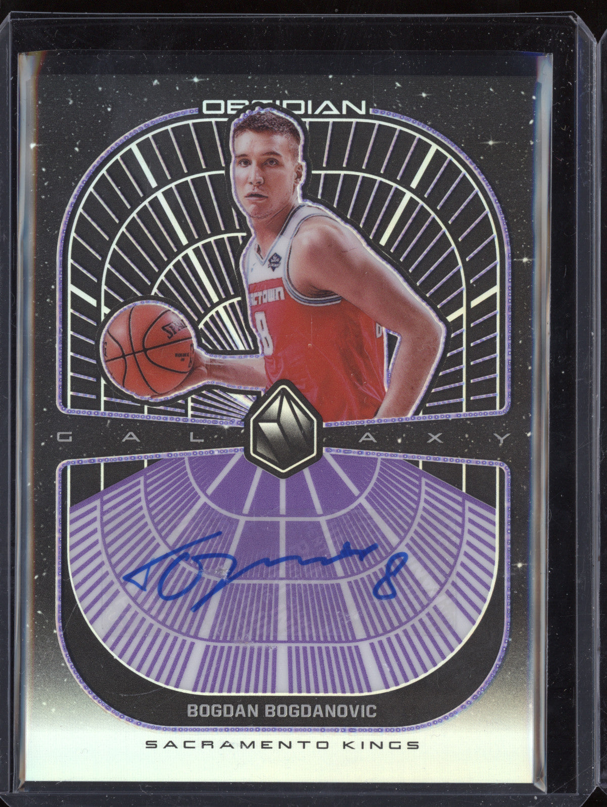 Bogdan Boganovic 2019-20 Panini Obsidian GA-BGB Galaxy Auto Purple 16/75
