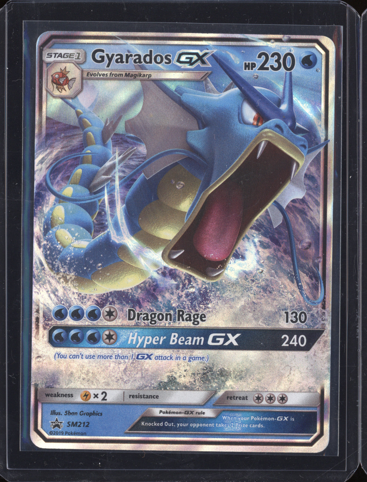 Gyarados 2019 Pokemon Sun & Moon SM212 Black Star Promo