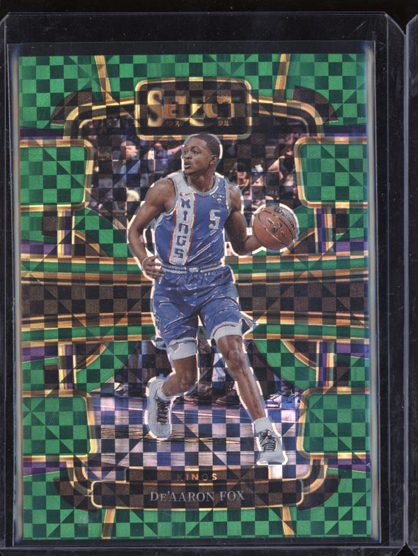 De'Aaron Fox 2023-24 Panini Select 49 Green 1/5