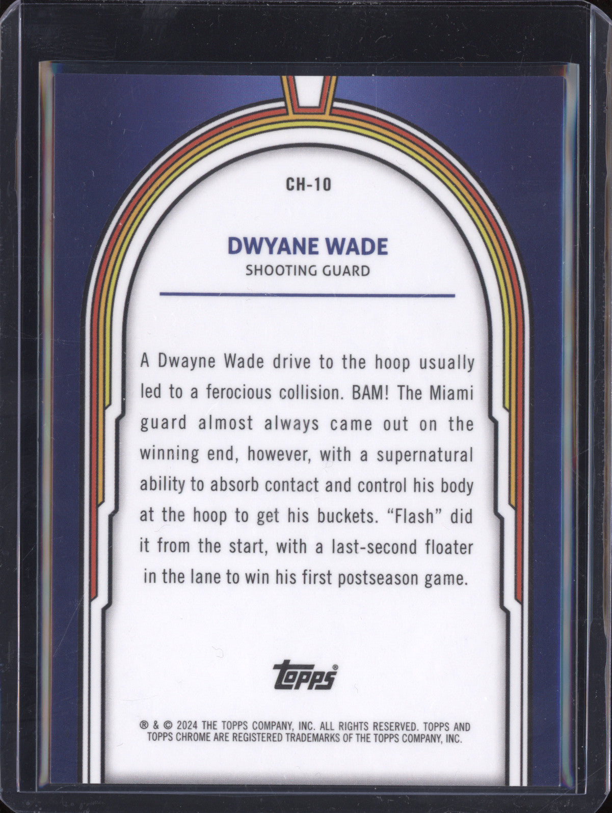 Dwyane Wade 2023-24 Topps Cosmic Chrome CH-10 Cosmic Heroes