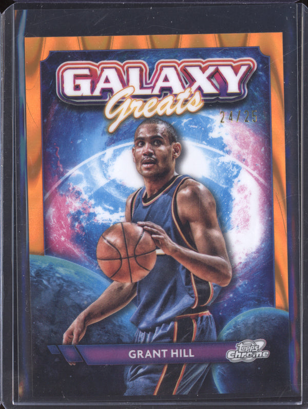 Grant Hill 2023-24 Topps Cosmic Chrome GG-27 Galaxy Greats Orange Galactic 24/25