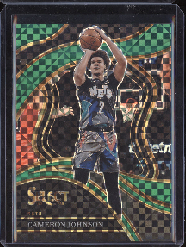 Cameron Johnson 2023-24 Panini Select 212 Courtside Green 2/5