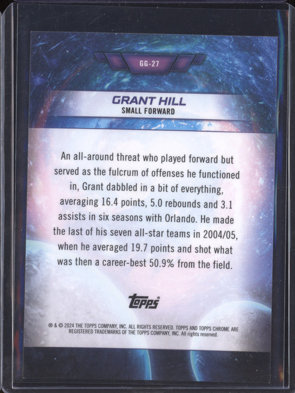 Grant Hill 2023-24 Topps Cosmic Chrome GG-27 Galaxy Greats Orange Galactic 24/25