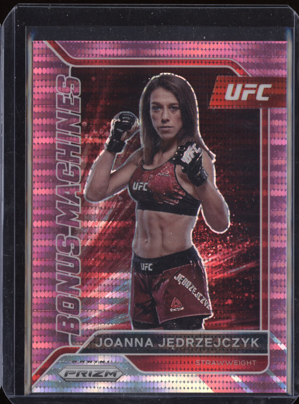 Joanna Jedrzejczyk 2022 Panini Prizm 20 Bonus Machines Pink Pulsar 27/42