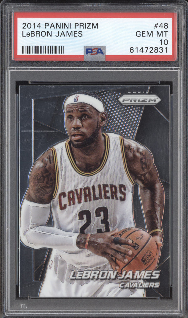 LeBron James 2014-15 Panini Prizm 48 PSA 10