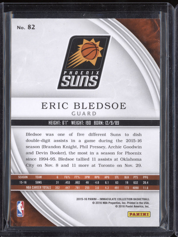 Eric Bledsoe 2015-16 Panini Immaculate 82 Blue 7/10