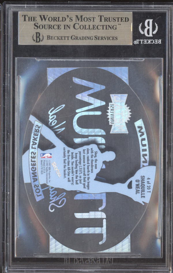 Shaquille O'Neal 1997-98 Skybox Metal Universe 4 Titanium BGS 9.5