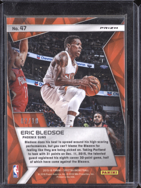 Eric Bledsoe 2015-16 Panini Spectra 47 Gold 2/10