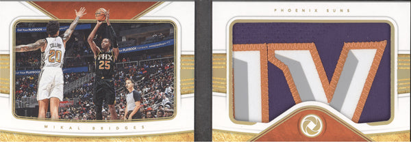 Mikal Bridges 2018-19 Panini Opulence  RPB-MKB Rookie Patch Booklet RC 6/20