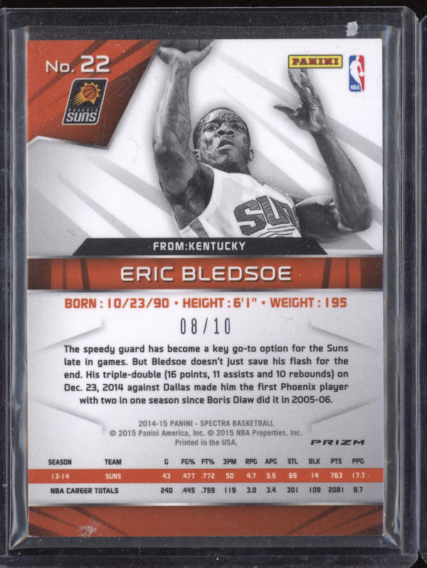 Eric Bledsoe 2014-15 Panini Spectra 22 Gold 8/10