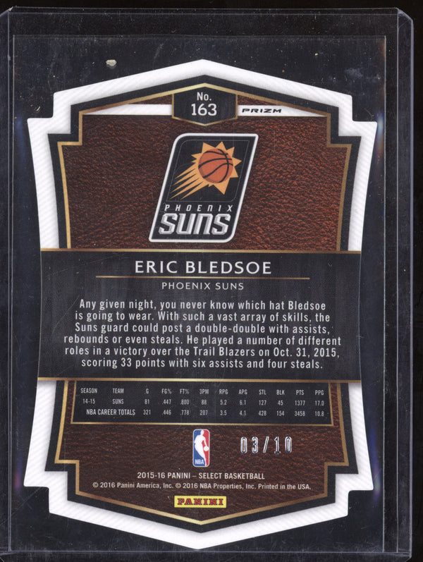 Eric Bledsoe 2015-16 Panini Select 163 Gold Die Cut 3/10