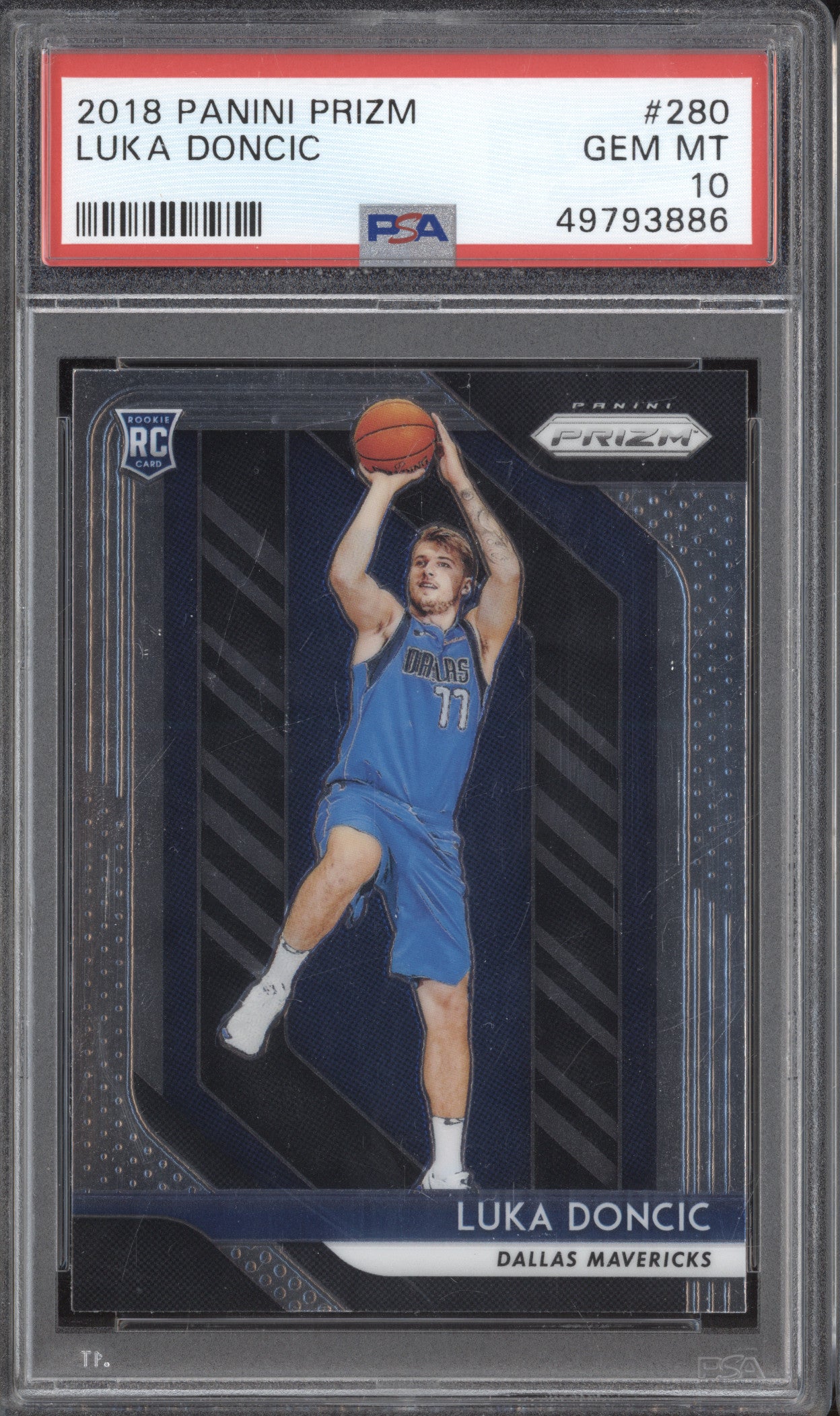 Luka Doncic 2018-19 Panini Prizm 280 RC PSA 10