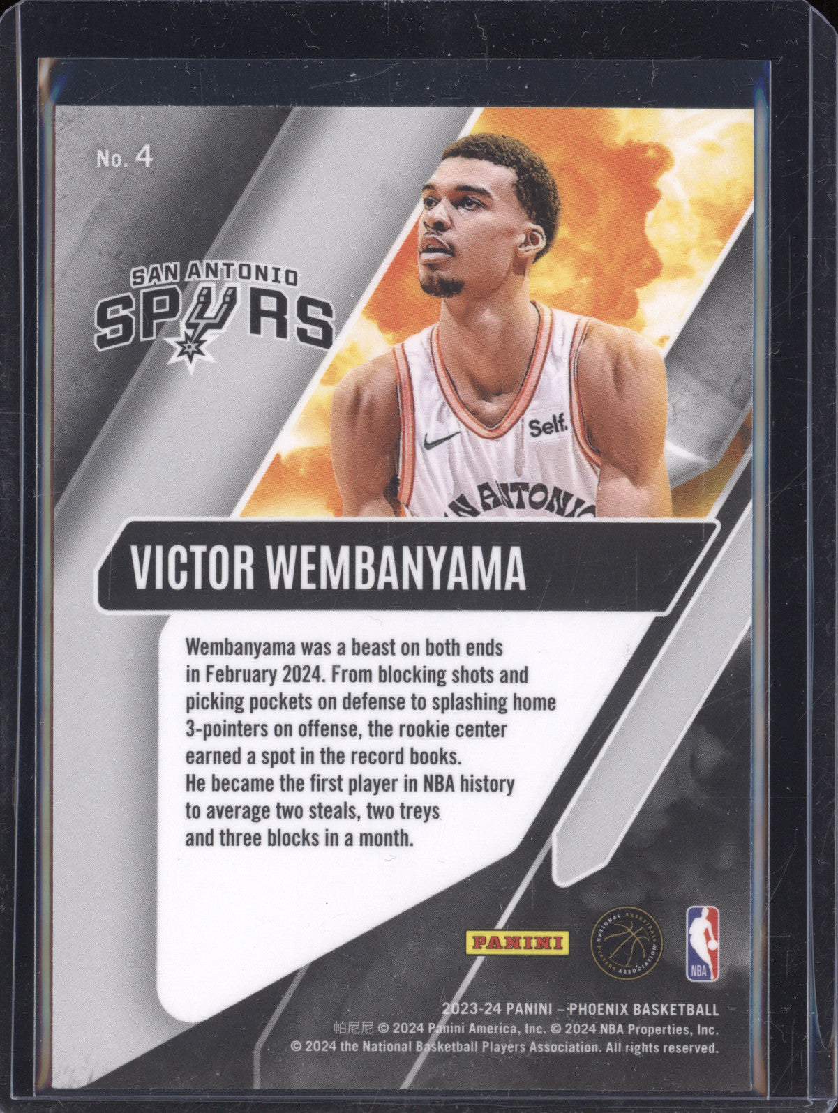 Victor Wembanyama 2023-24 Panini Phoenix 4 Operation Detonation RC