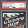 LeBron James 2023-24 Panini Donruss Optic 10 Lights Out Holo PSA 10