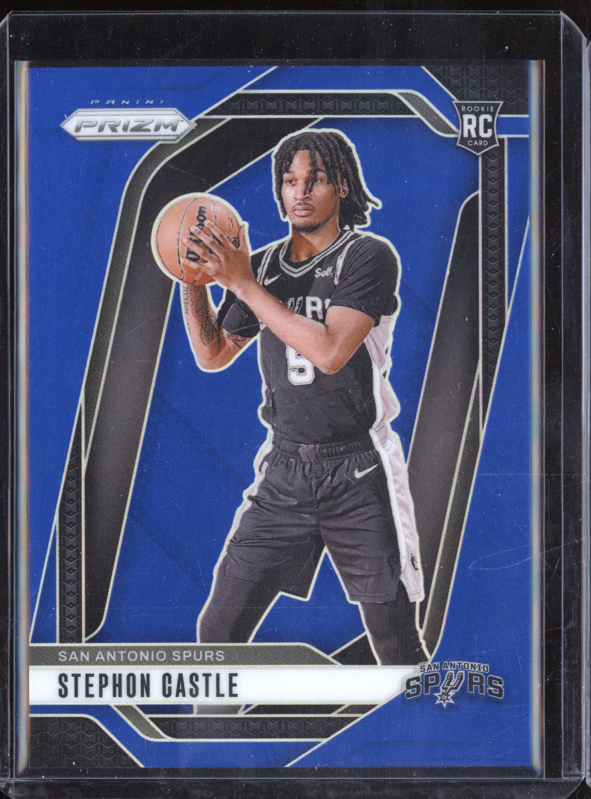 Stephon Castle 2024-25 Panini Prizm 234 Blue RC 100/199