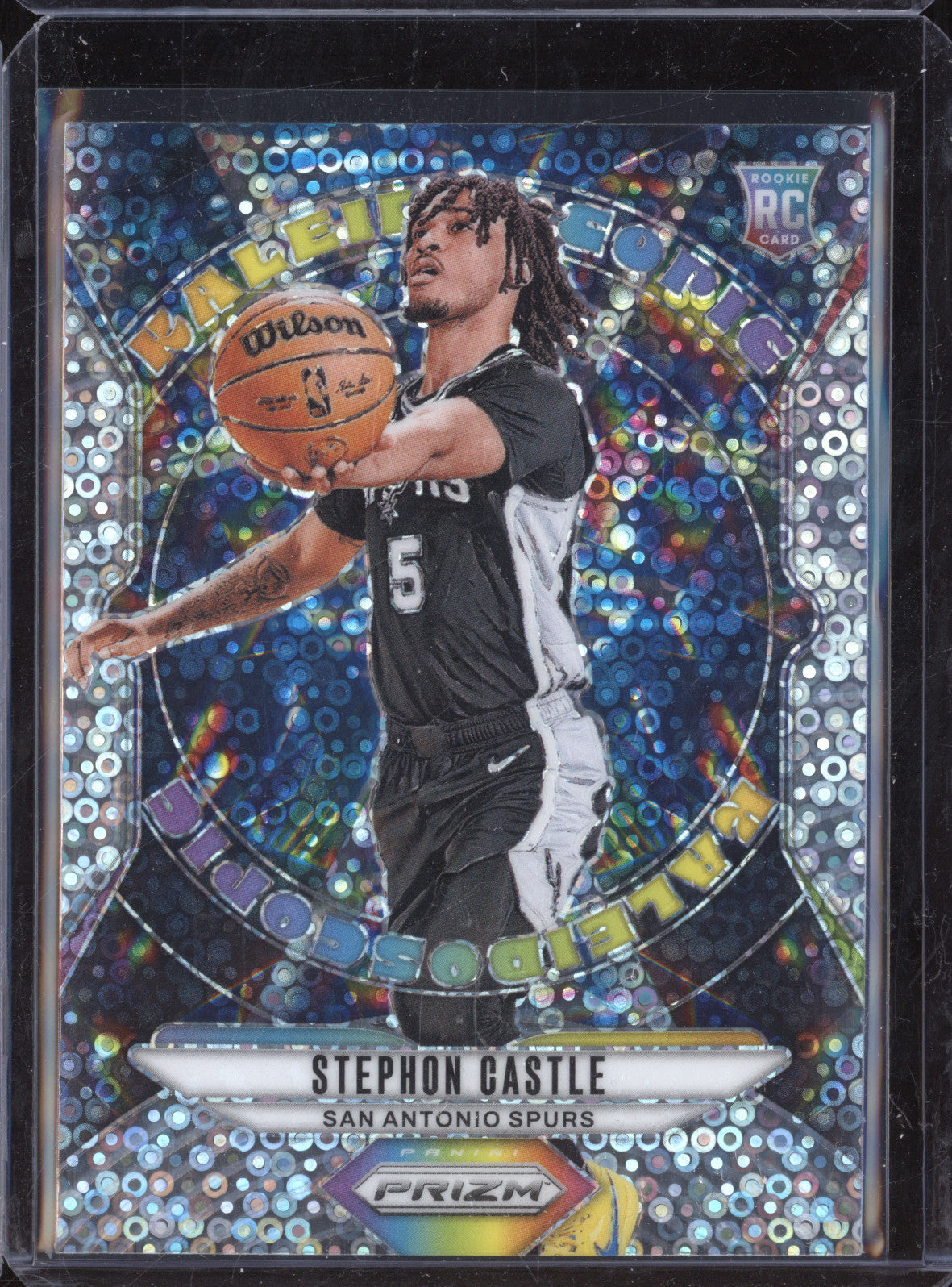 Stephon Castle 2024-25 Panini Prizm 19 Fast Break Kaleidoscopic RC