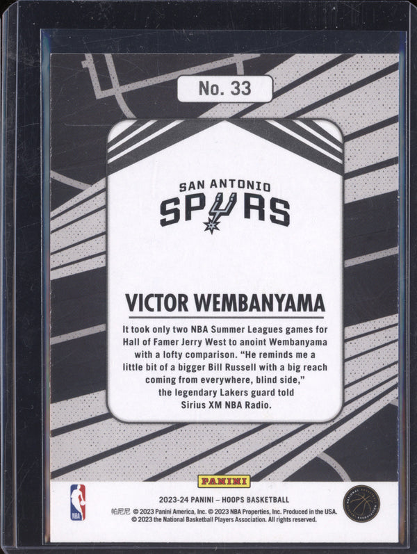 Victor Wembanyama 2023-24 Panini Hoops 33 We Got Next RC