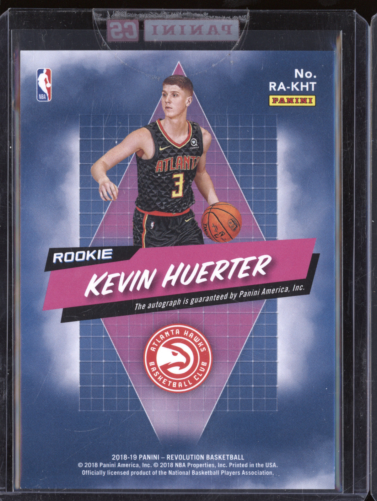 Kevin Huerter 2018-19 Panini Revolution RA-KHT Rookie Auto RC