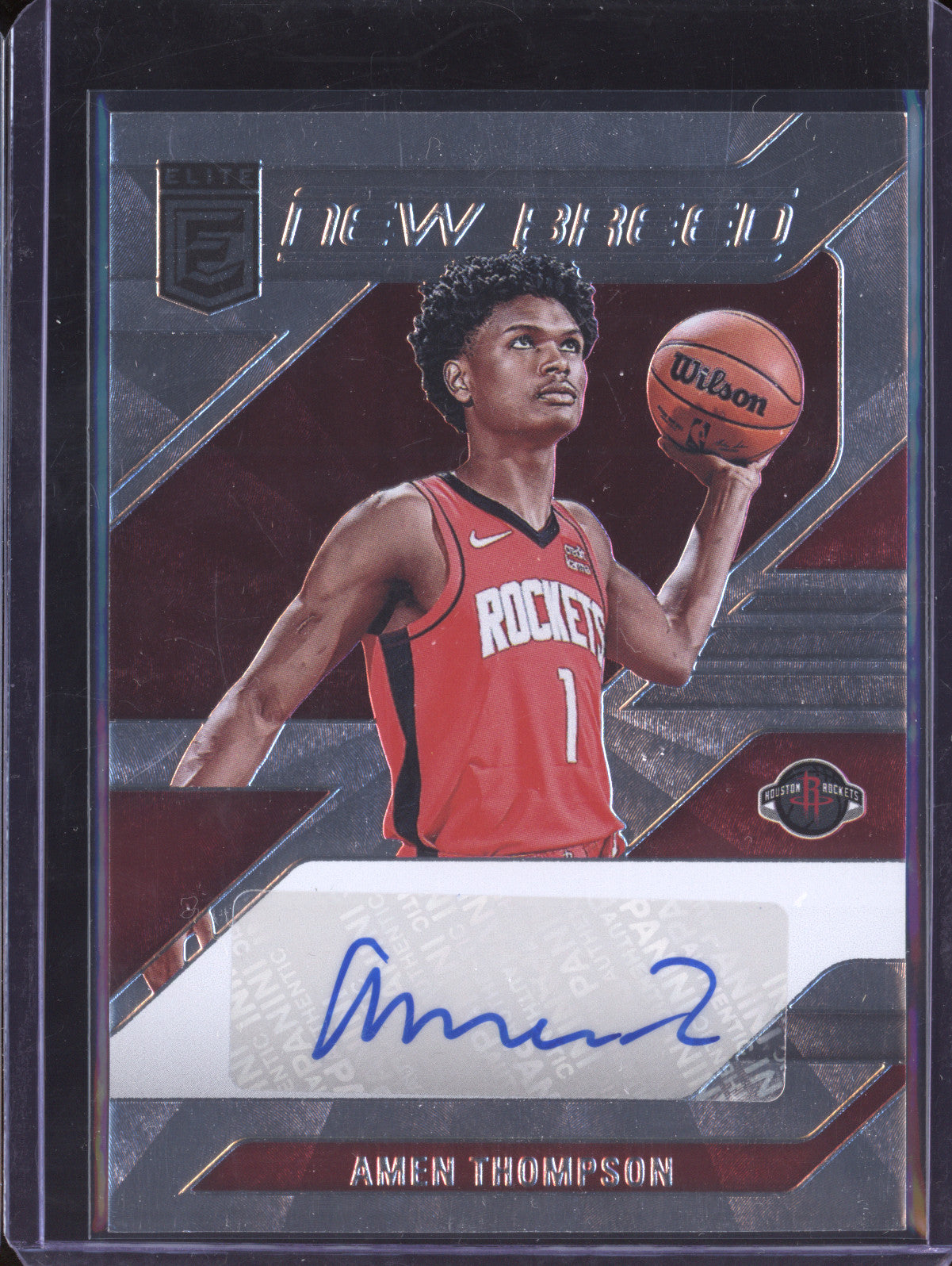 Amen Thompson 2023-24 Panini Donruss Elite NB-ATH New Breed Auto RC