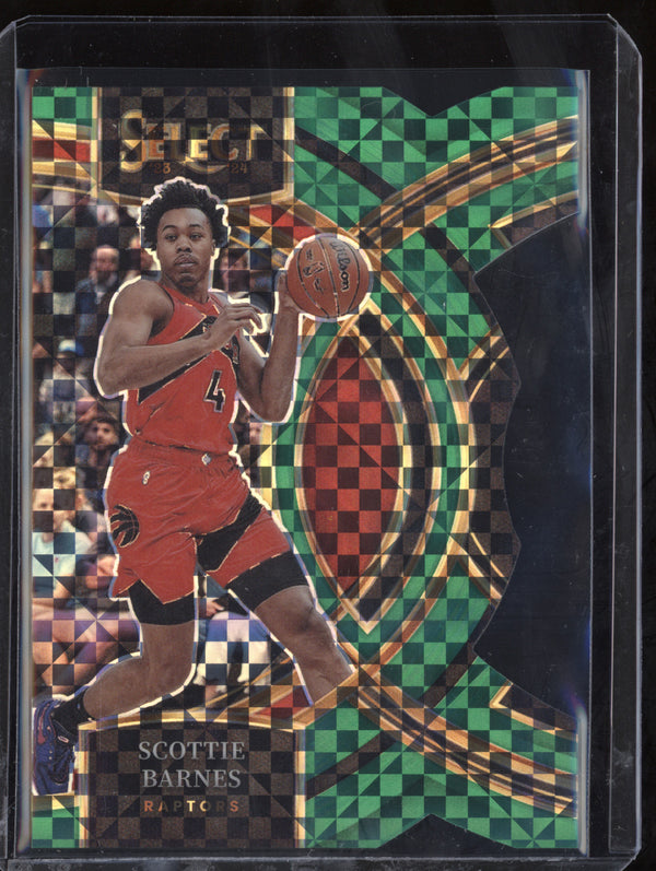 Scottie Barnes 2023-24 Panini Select 147 Green Die-Cut 1/5