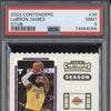 LeBron James 2022-23 Panini Contenders 36 Stub 2/6 PSA 9