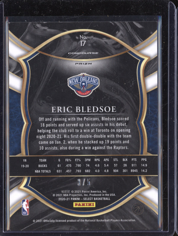 Eric Bledsoe 2020-21 Panini Select 17 Purple Pulsar FOTL 3/5