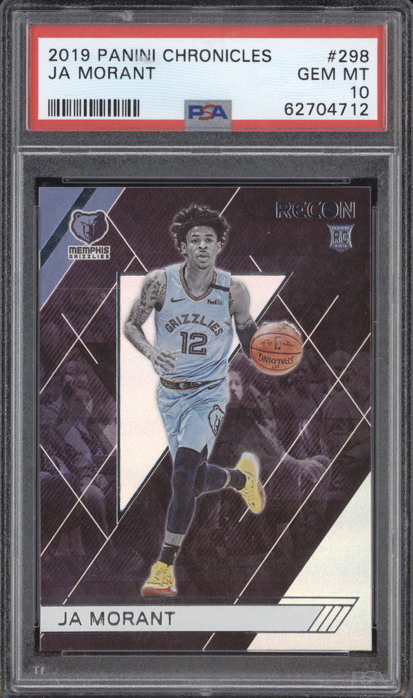 Ja Morant 2019-20 Panini Chronicles 298 Recon RC PSA 10