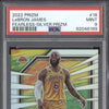 LeBron James 2022-23 Panini Prizm 18 Fearless Silver PSA 9