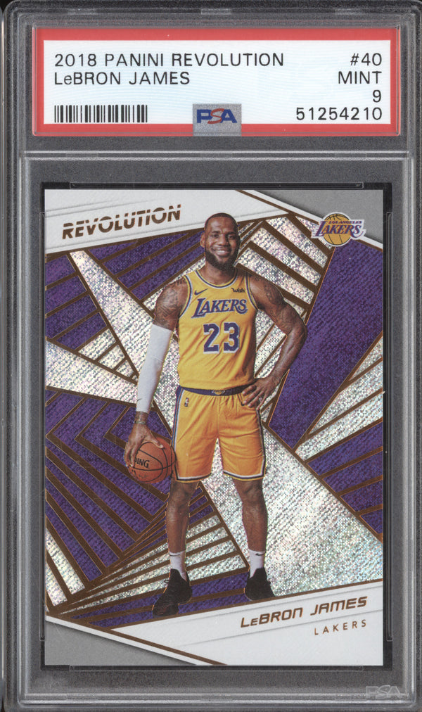 LeBron James 2018-19 Panini Revolution 40 PSA 9