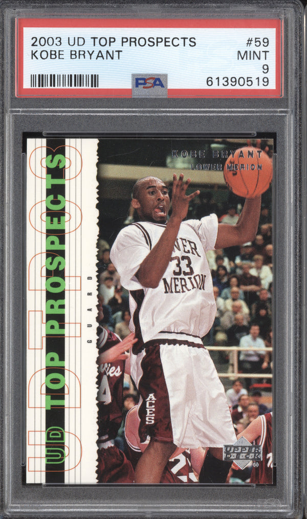 Kobe Bryant 2003-04 Upper Deck Top Prospects 59 PSA 9