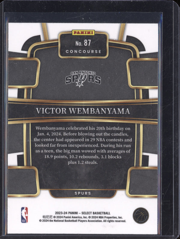 Victor Wembanyama 2023-24 Panini Select 87 RC