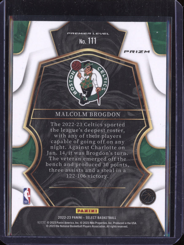 Malcolm Brogdon 2022-23 Panini Select 111 Elephant