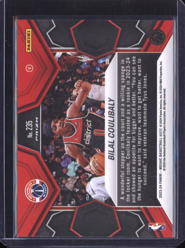 Bilal Coulibaly 2023-24 Panini Mosaic 235 Fast Break Mosaic Silver RC