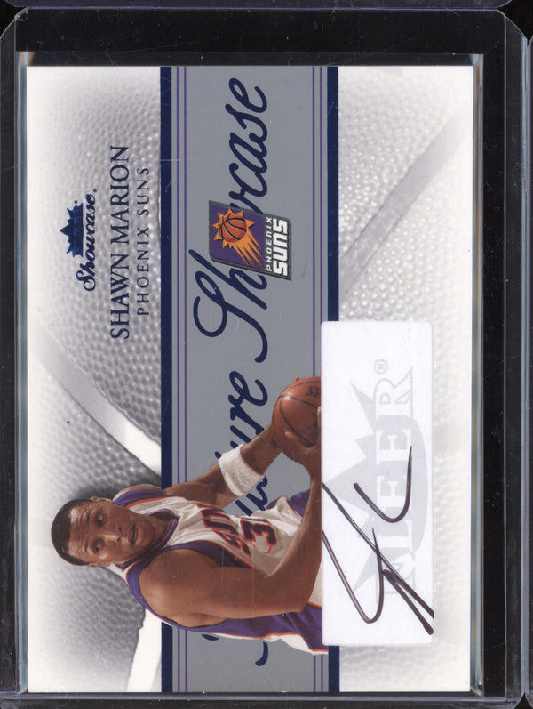 Shawn Marion 2004-05 Fleer Showcase SGA-SM2 Signature Showcase Auto 21/99